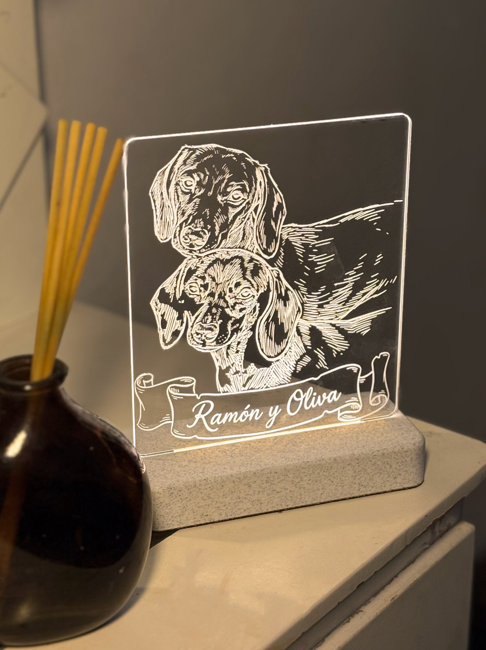 Lámpara Huella personalizada de Ramón y Oliva